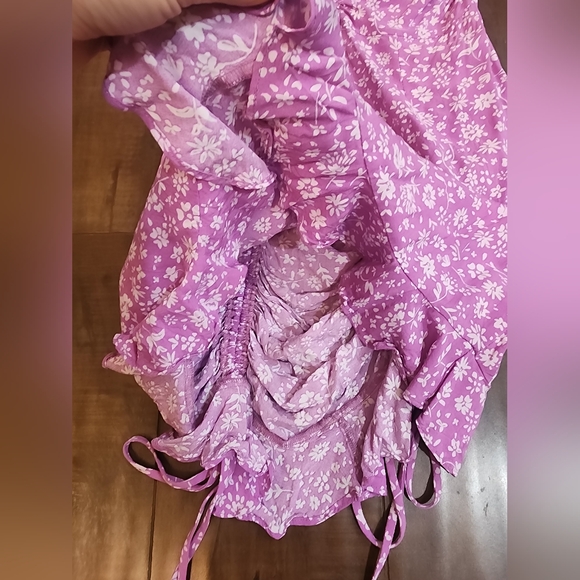 Like New Lavender Puff Sleeve Mini Dress Size Small - Picture 12 of 12